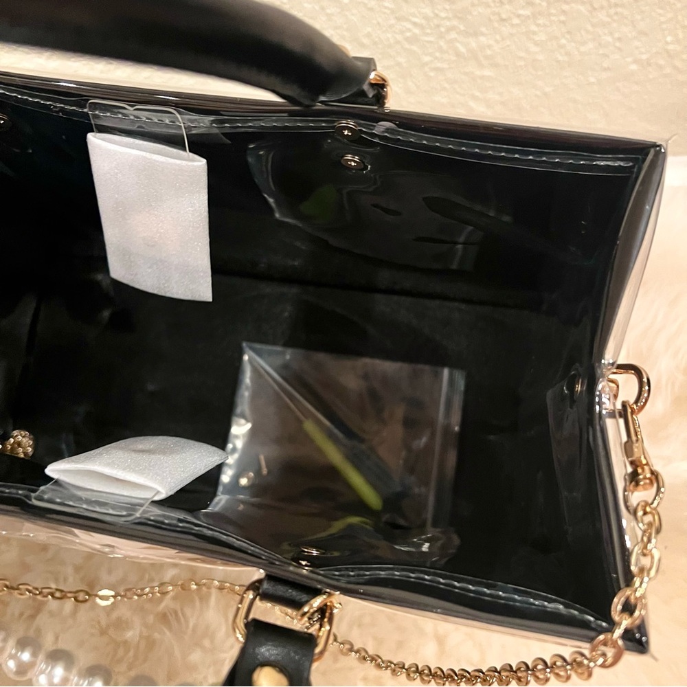 NWT Chanel Medium Shopping Bag Tote with PVC/TPU Cover and Crossbody Chain - Picture 7 of 10